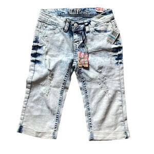 NWT Girl's Wallflower Capri Jeans Size‎ 5